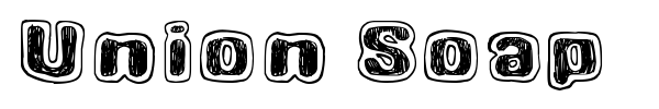 Union Soap font preview